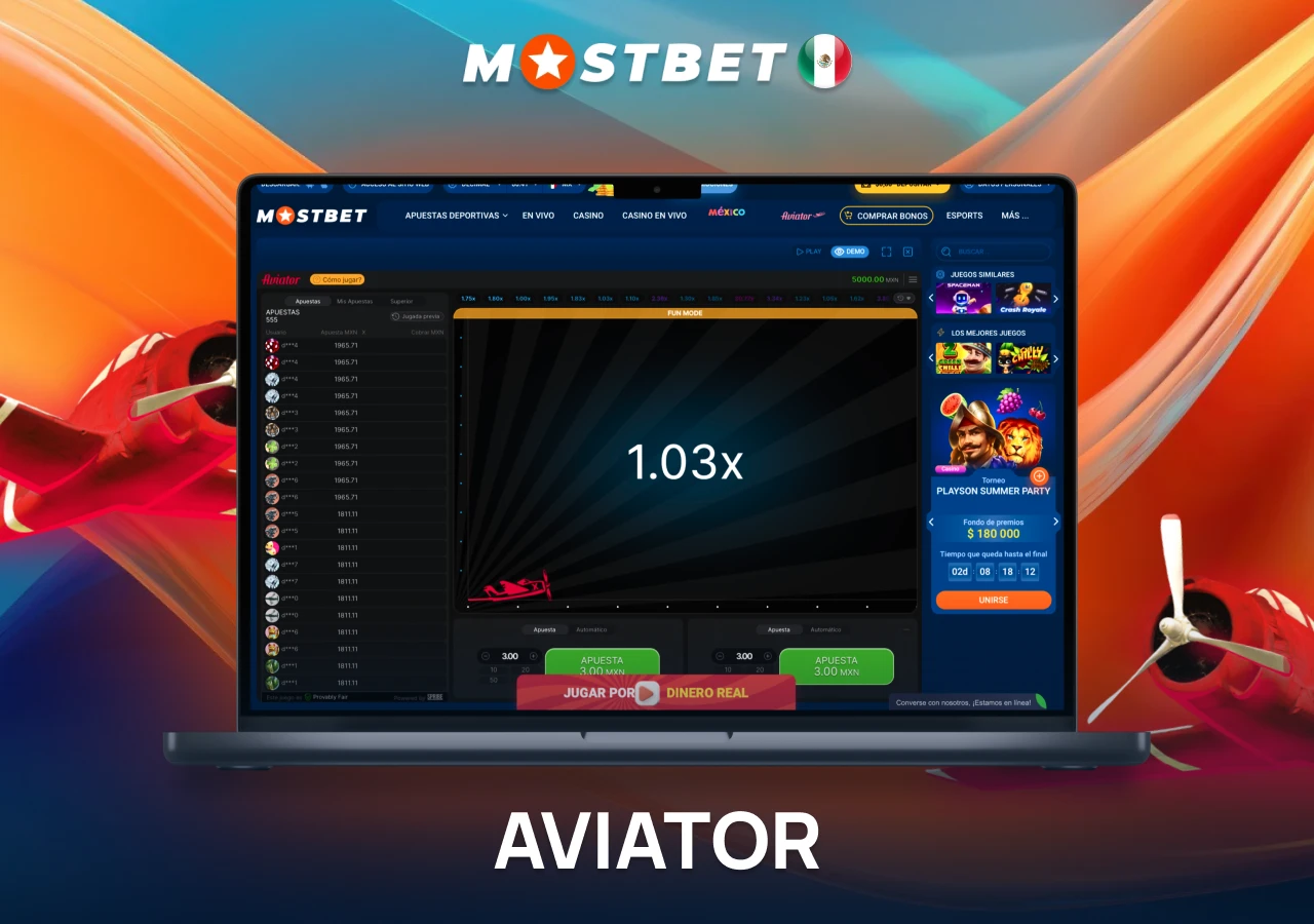 Aviator, el juego de choque más popular en Mostbet Casino