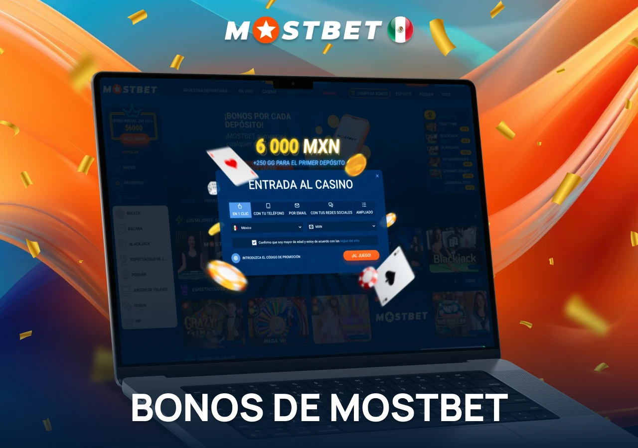 El bono de 6.000 MXN disponible en la casa de apuestas es realmente atractivo.