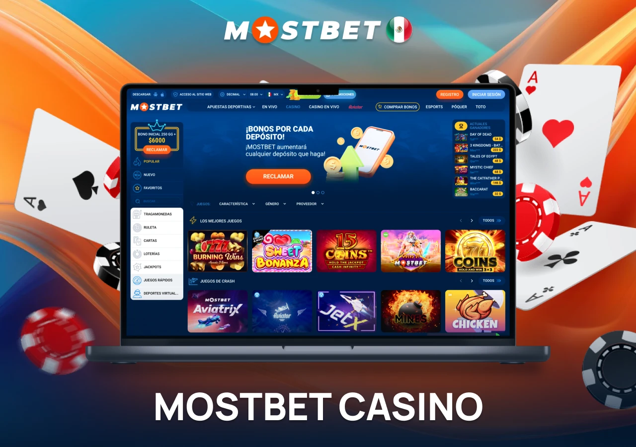 Explora los juegos más populares que están disponibles en la plataforma de Mostbet Casino.