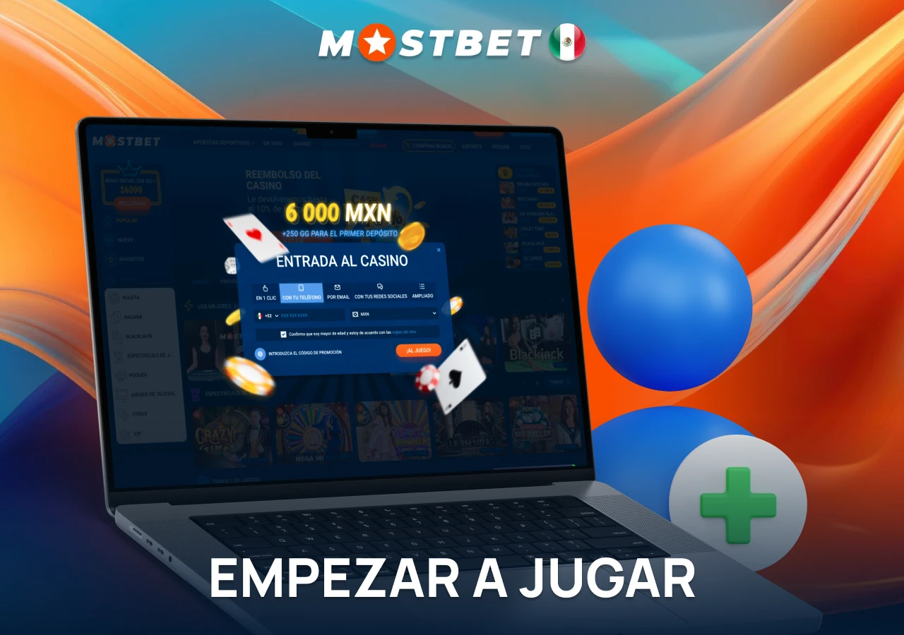 Primeros pasos en una plataforma de apuestas de casino en línea.
