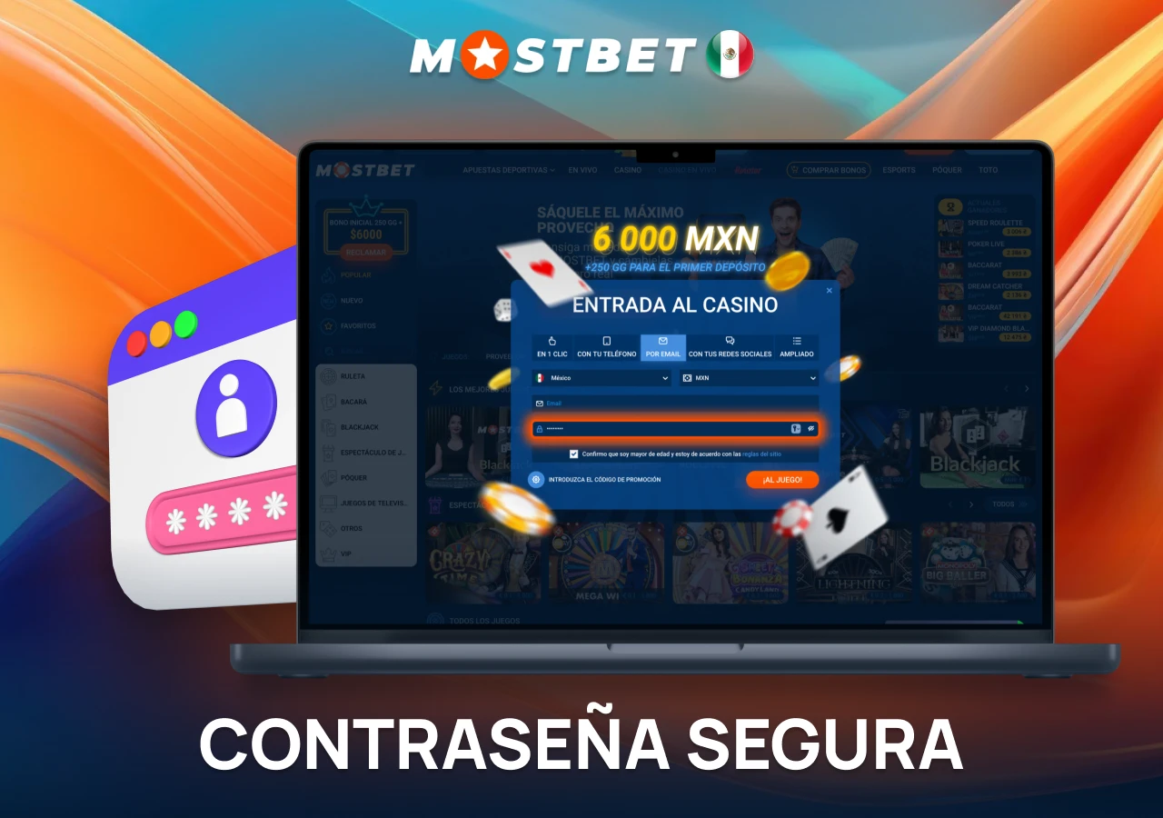 Elige una contraseña segura y compleja durante tu registro.