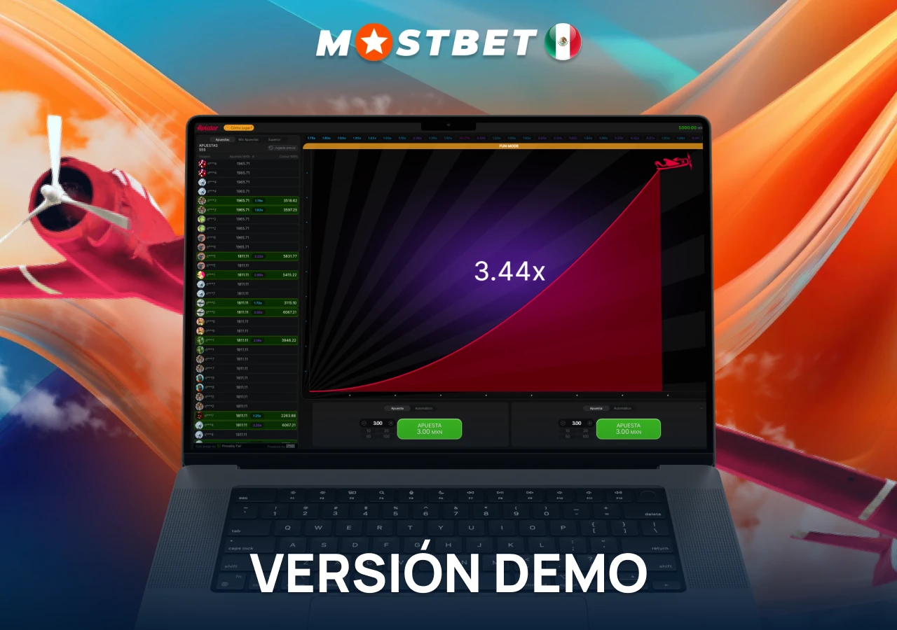Modo demo del famoso juego Aviator